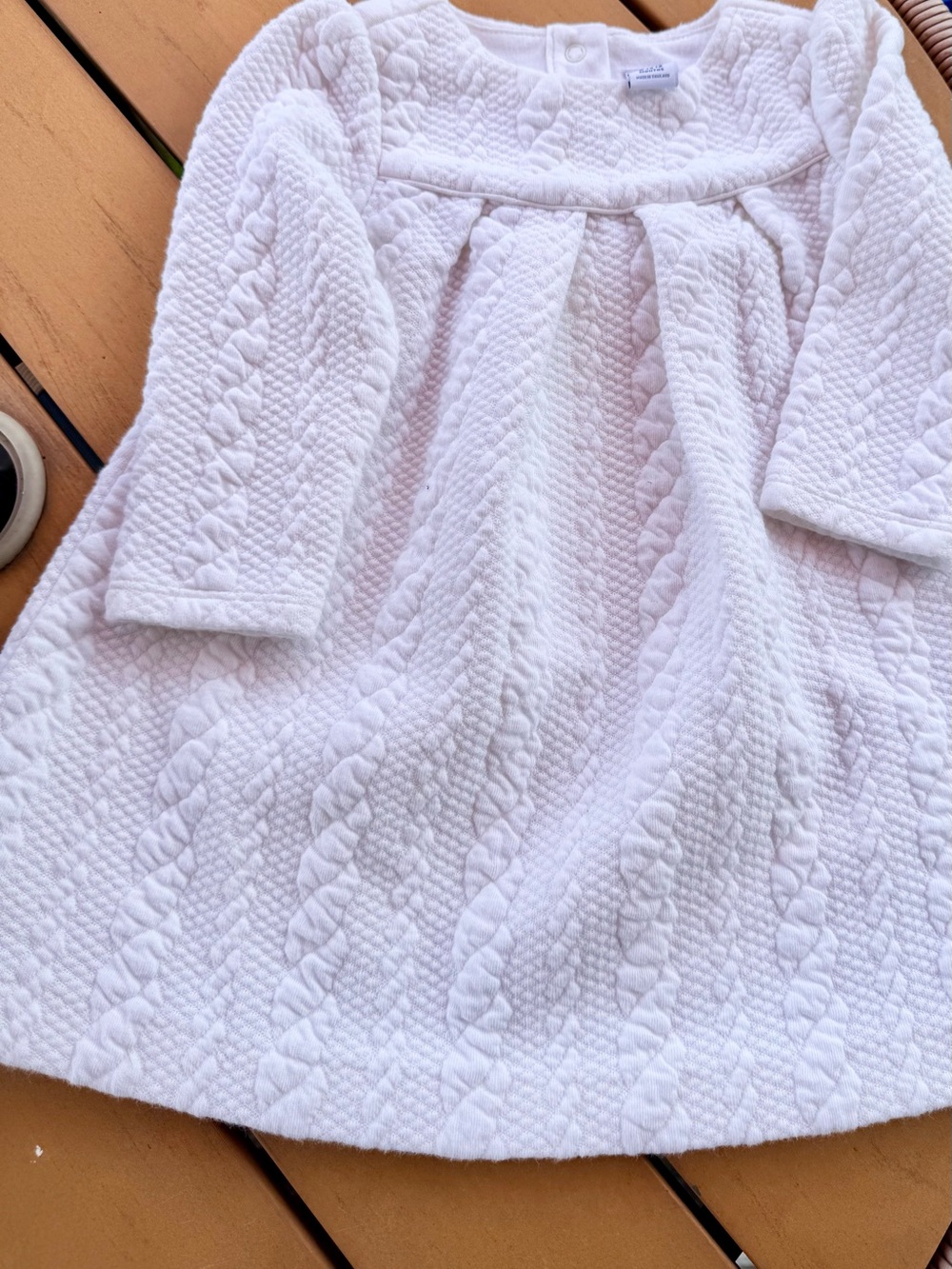 Janie and Jack White Cable Knit Dress